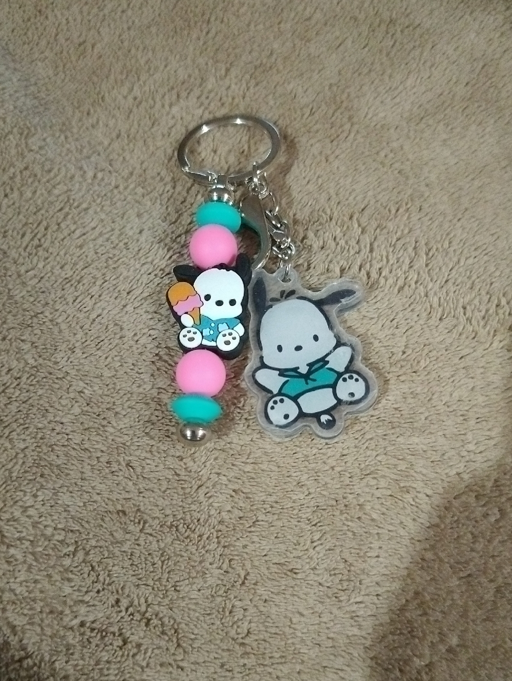 Pochacco Beaded Keychain